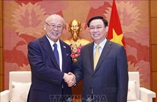 越南国会主席王廷惠会见日越议员友好联盟特别顾问武部勤