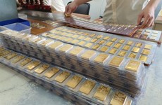 8月12日上午越南国内一两黄金卖出价下降5万越盾