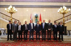 越共中央经济委员会主任陈俊英率团访问英国