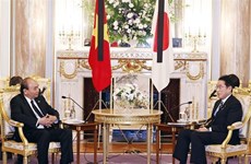 越南国家主席阮春福与日本首相岸田文雄举行会谈