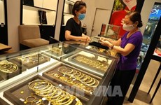 10月3日上午越南国内一两黄金卖出价上涨10万越盾