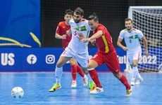 2022年亚足联科威特室内五人制足球锦标赛：越南队以1-8输给伊朗队 止步八强