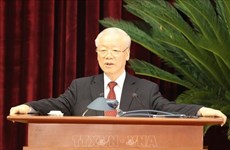 越共第十三届中央委员会第六次全体会议闭幕