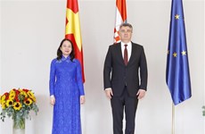 越南国家副主席武氏映春会见克罗地亚总统佐兰·米拉诺维奇