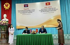越南安江省和柬埔寨干丹省相互配合进行预防和打击跨境犯罪活动