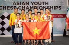越南国际象棋队在2022年亚洲青少年国际象棋锦标赛上获39金 位列奖牌榜第一