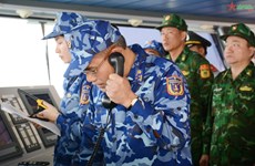 越中海警力量开展海上联合巡逻活动