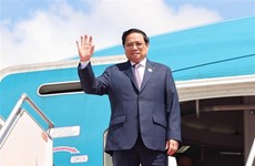 越南政府总理范明政抵达河内  结束对柬埔寨的工作访问 
