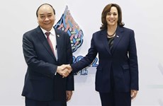 越南国家主席阮春福会见美国副总统卡马拉