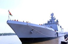 印度海军舰艇编队对胡志明市进行友好访问