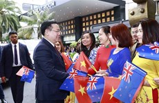 越南国会主席王廷惠抵达奥克兰开始对新西兰进行正式访问