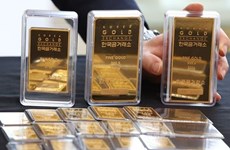 12月16日上午越南国内一两黄金卖出价上涨5万越盾