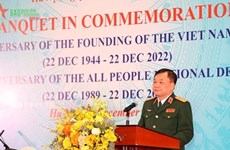 庆祝越南人民军建军78周年招待会在河内举行