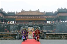 2023年顺化节开幕式暨阮朝新日历发布仪式重演活动在承天顺化省举行