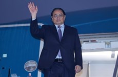 越南政府总理范明政启程对老挝进行正式访问
