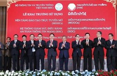 越南向老挝移交2个网络系统  助力老挝加快数字化转型进程