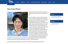 越南博士生范俊辉获得克雷数学研究奖
