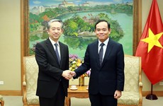 越南政府副总理陈流光会见中国驻越大使熊波