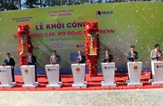 连接大叻市与连姜机场的Prenn山道升级扩建项目正式开工