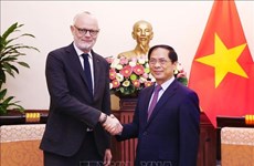 越南外交部部长裴青山会见法国前总理爱德华·菲利普