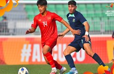 2023年亚足联U20亚洲杯总决赛：越南球队以1比0战胜澳大利亚球队