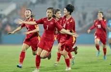 越南U20女足队入局2024年亚足联U20女足亚洲杯锦标赛预选赛第二轮比赛