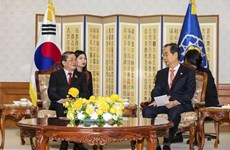 越韩坚持促进双边关系强劲发展