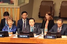 联合国水事会议：越南政府副总理陈红河出席水源与合作对话会并发言