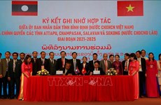 越南平定省与老挝南部4省签署新阶段合作文件