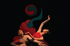 越南东湖画同芭蕾舞“碰撞”产生的艺术火花 