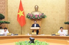 越南政府总理范明政主持4月政府例会