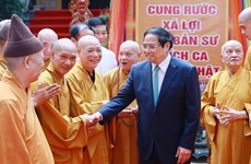 佛历2566年佛诞大典：范明政总理向越南佛教协会致以美好节日祝福