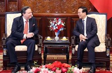 越南国家主席武文赏会见美国驻越大使马克 ·纳珀