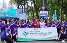 胡志明市超12.5万名青年团员参加2023年暑假志愿者战役