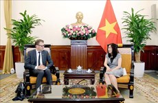 越南外交部副部长黎氏秋姮会见欧洲议会代表团