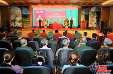 山罗省举行在老挝越南志愿军烈士遗骸安葬仪式