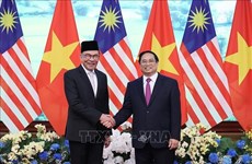 越南政府总理范明政与马来西亚总理安瓦尔举行会谈
