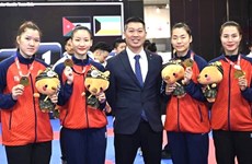 2023亚洲空手道锦标赛：越南队夺得女子团体组手决赛金牌