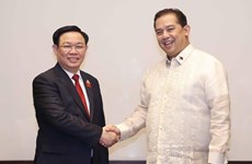 越南国会主席王廷惠会见菲律宾众议院议长