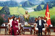 越南共产党高级代表团对老挝进行工作访问