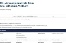 澳大利亚对越南硝酸铵产品不征收反倾销税