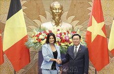 越南国会主席王廷惠与比利时参议院议长斯蒂芬妮·德霍斯举行会谈