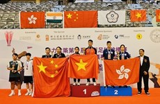 亚洲足毽锦标赛：越南队位列奖牌榜第一