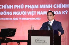 范明政总理会见旅居美国越南人代表