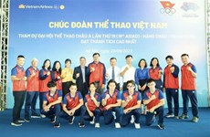 越南体育代表团举行第19届亚运会出征仪式