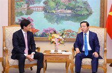 越南政府副总理陈红河会见日本三井石油勘探开发公司领导人