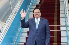 越南政府总理范明政离开美国前往巴西进行正式访问