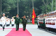 老挝人民军总政治局代表团访问越南