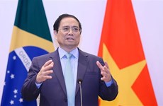 越南总理范明政在巴西外交部发表重要讲话     