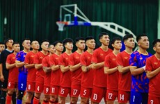 越南队启程参加2024年亚足联五人制足球锦标赛预选赛